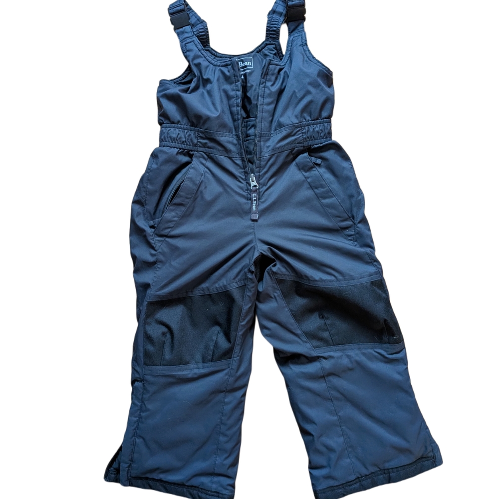 L.L. Bean Black Cold Buster Bib Snowpants - Picture 2 of 7